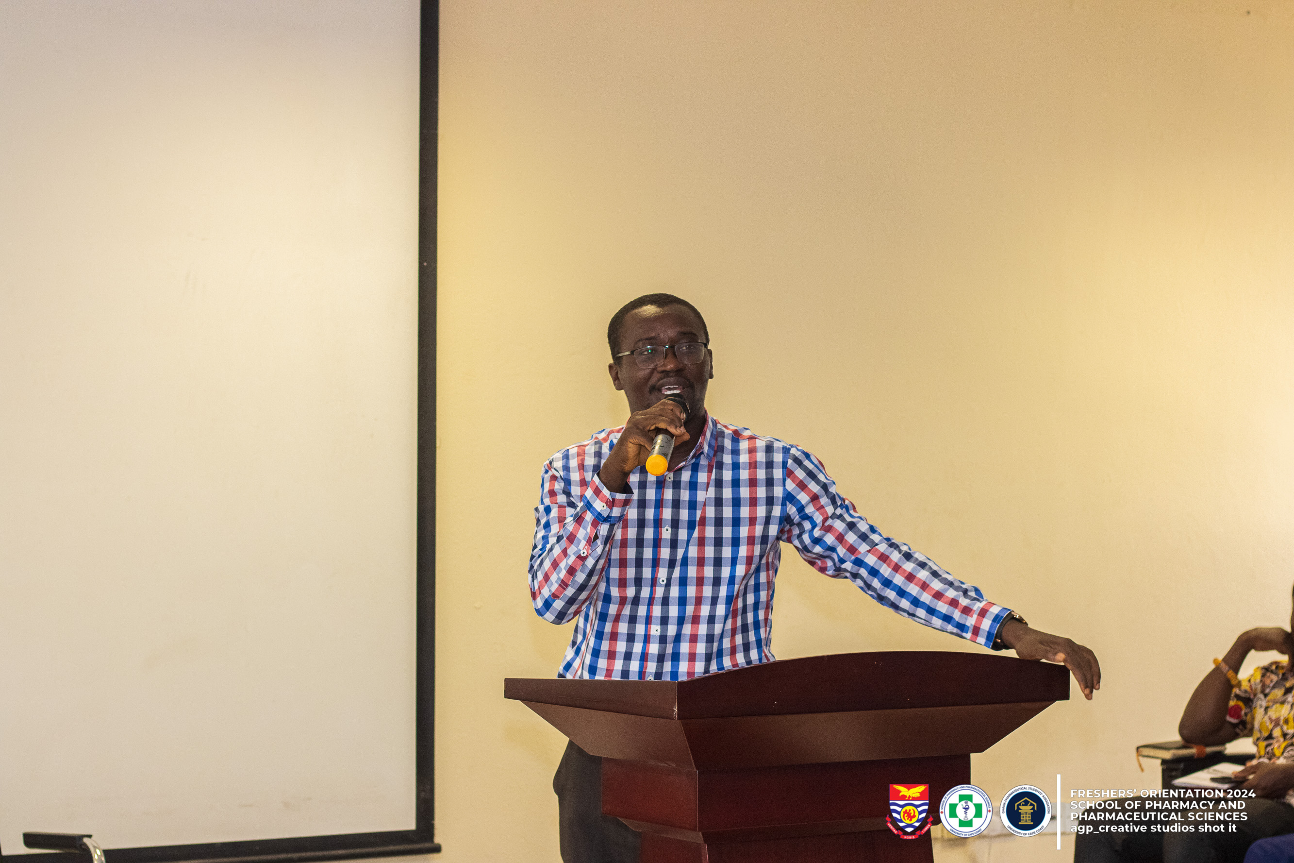 Dr Isaac Yaw Attah at the Orientation 