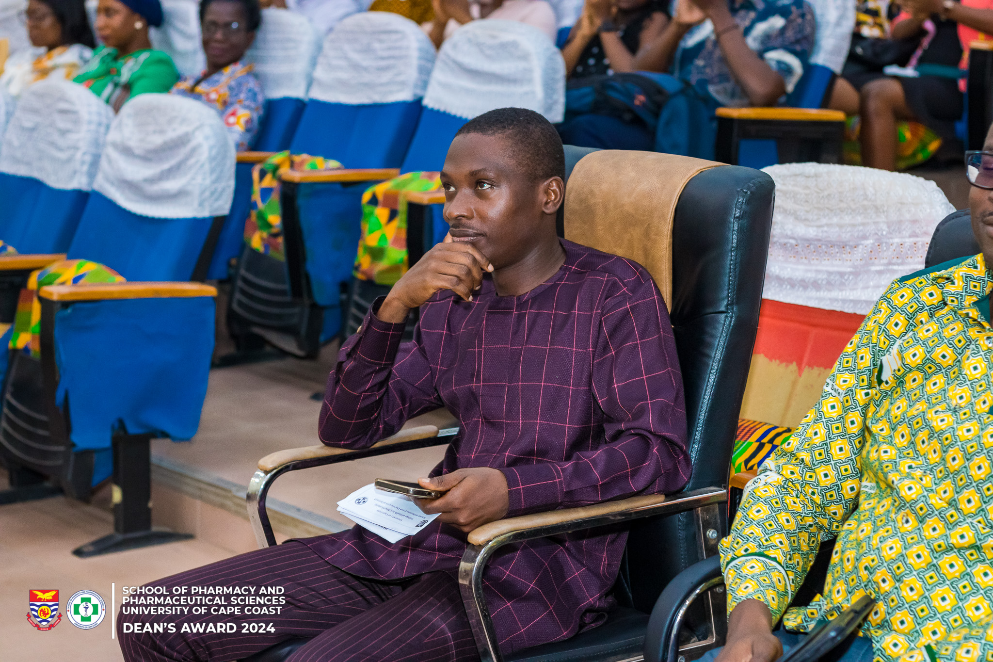 Professor Elvis Ameyaw at Professor Jon Wietholter's public lecture