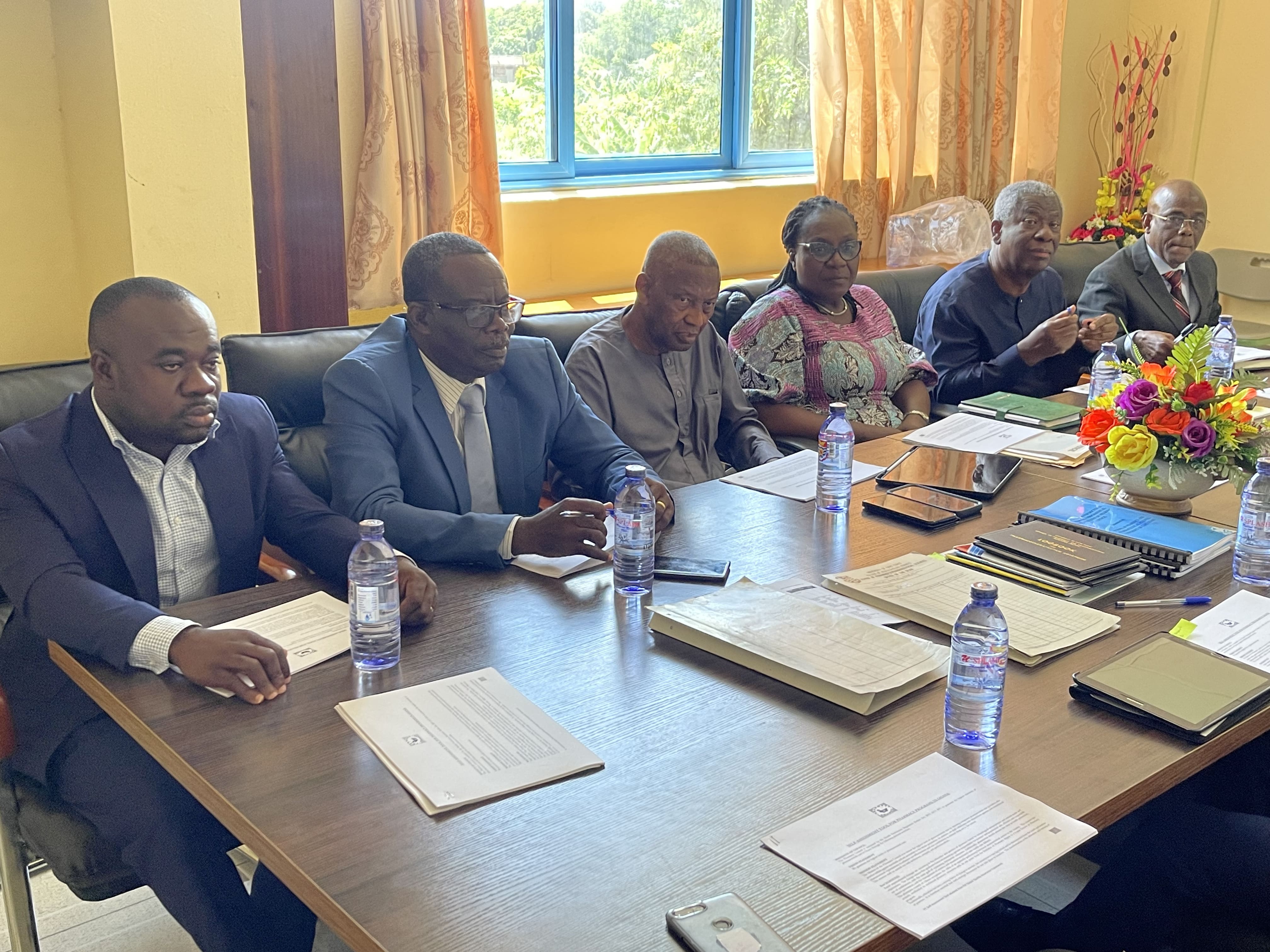 From L-R: Pharm. Damoah-Aferi, Pharm. Botwe, Prof. Duwiejua , Mrs. Mintah, Prof. Ofosu, Dr. Rauf