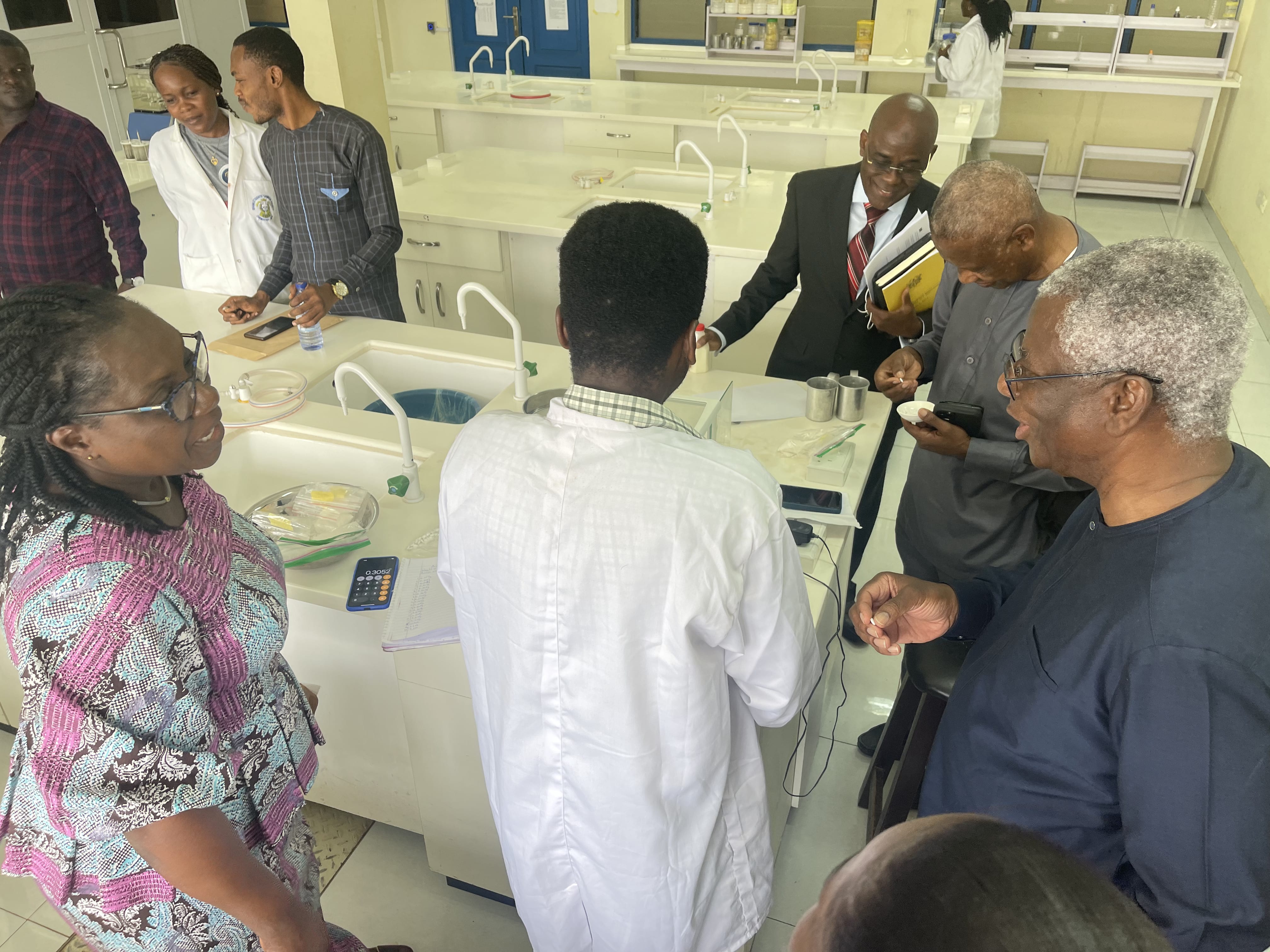 Lab inspection with the Pharmacy council Ghana