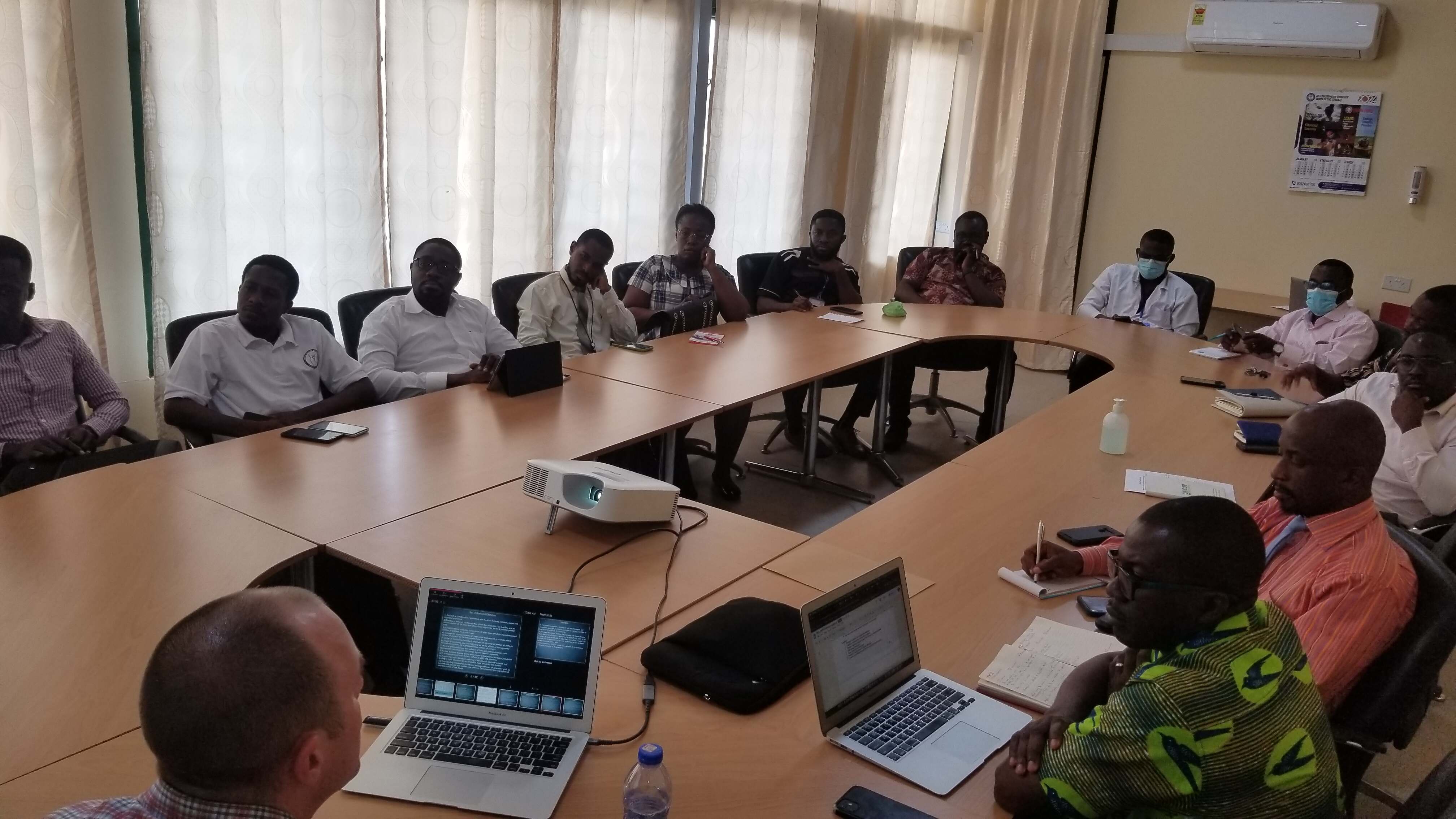 Professor Jon Wietholter training in session