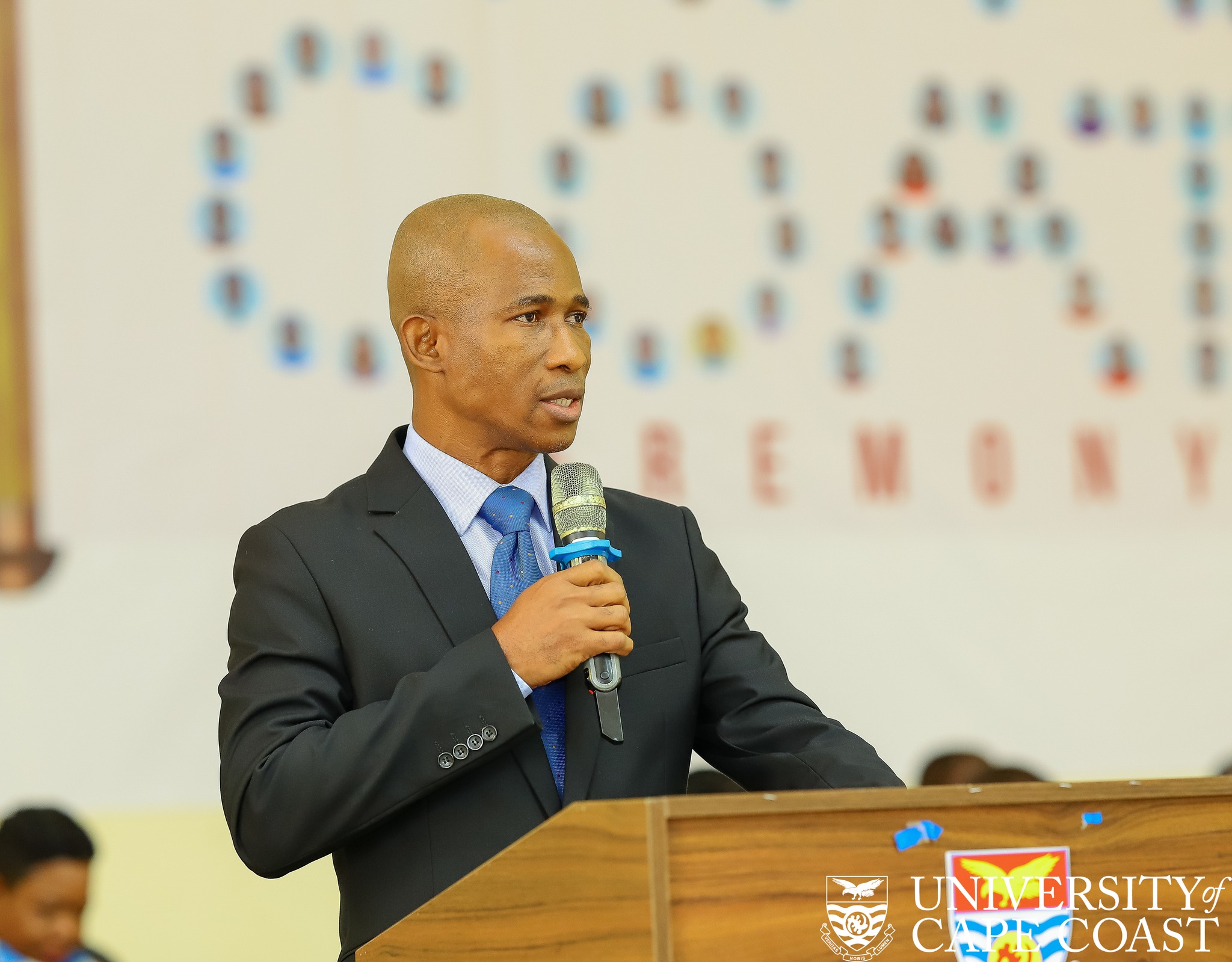 Professor Martins Ekor (CoHAS Provost) delivering his speech