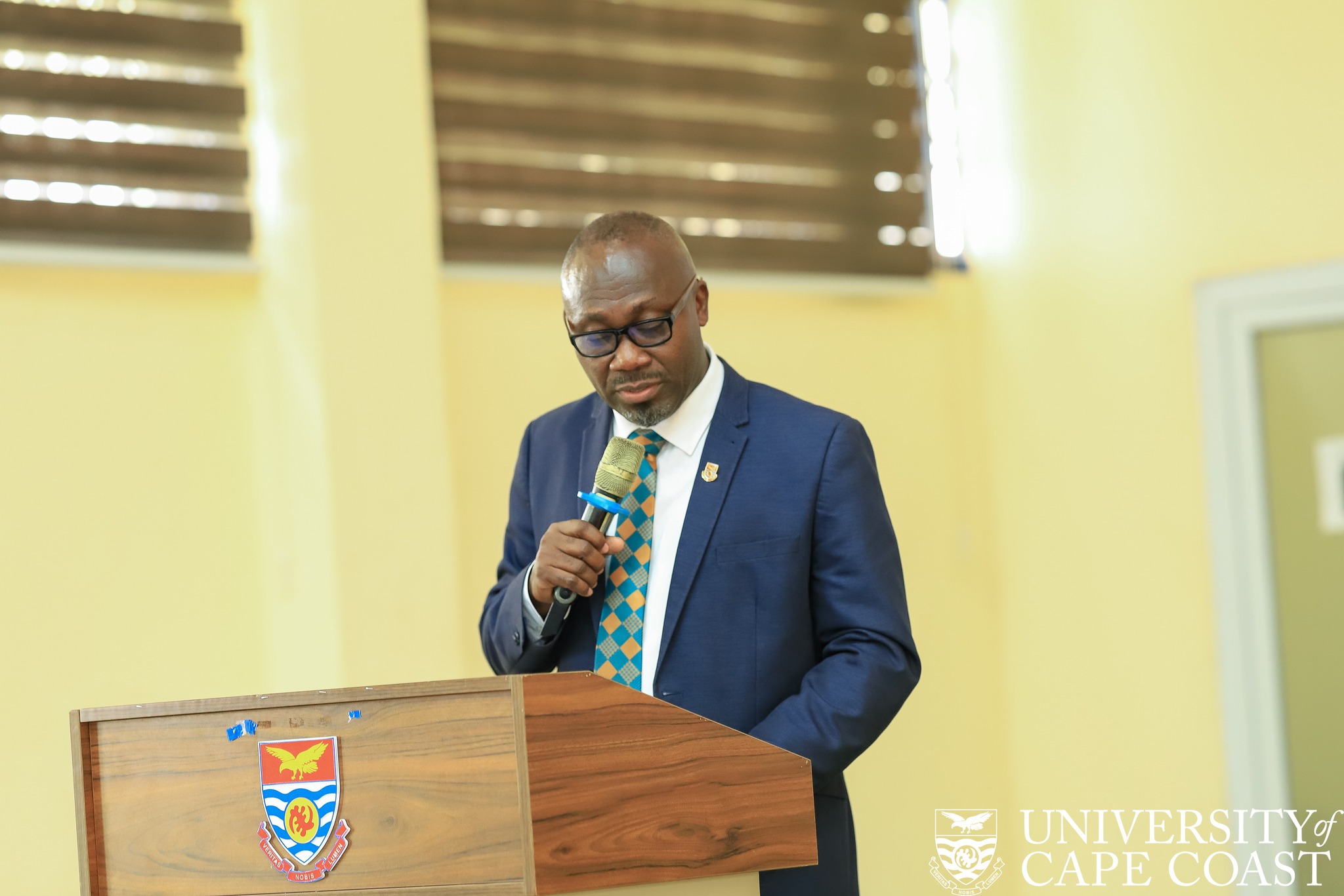Prof. Denis Worlanyo Aheto delivering an address