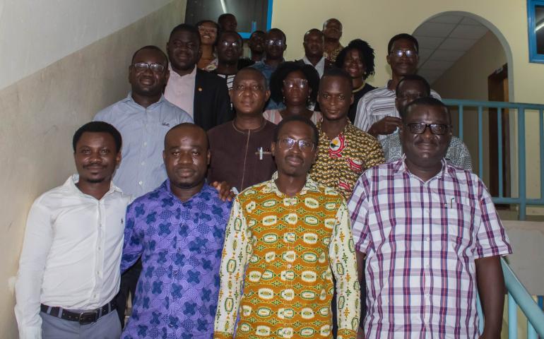 Group Picture with the Dean (Prof Elvis Ameyaw)