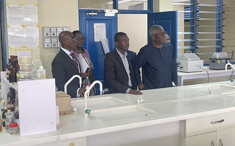 Lab inspection with the Pharmacy council Ghana