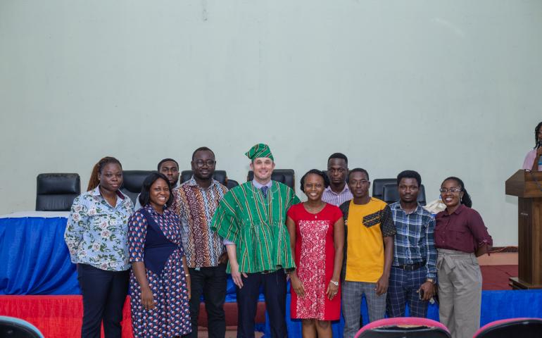 Group Picture of SoPPS Academic Staffs with Professor Jon Wietholter