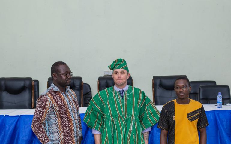 (L-R) Dr Ernest Obese, Prof. Jon Wietholter, Prof. Elvis Ameyaw