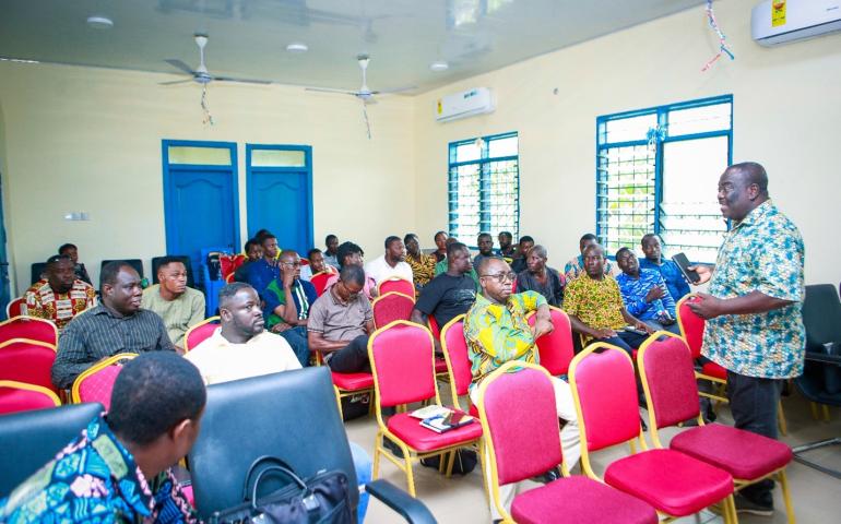 Prof. Festus Annor-Frempong opening the engagement session