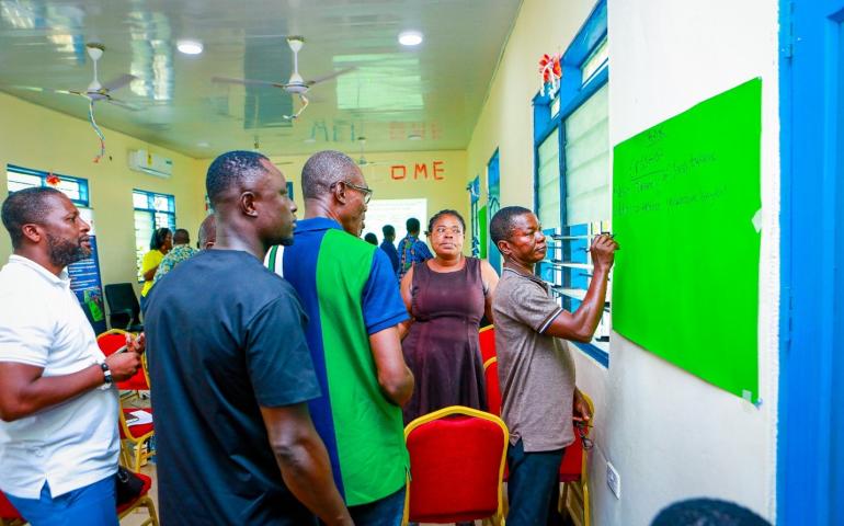 Group session for Assin South team