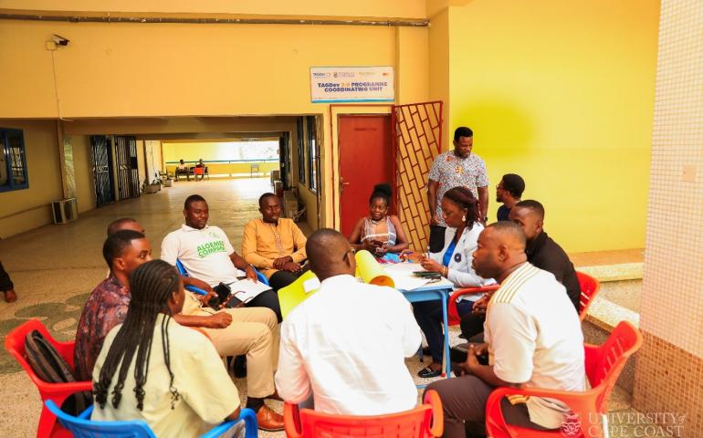 Participants in a brainstorming session